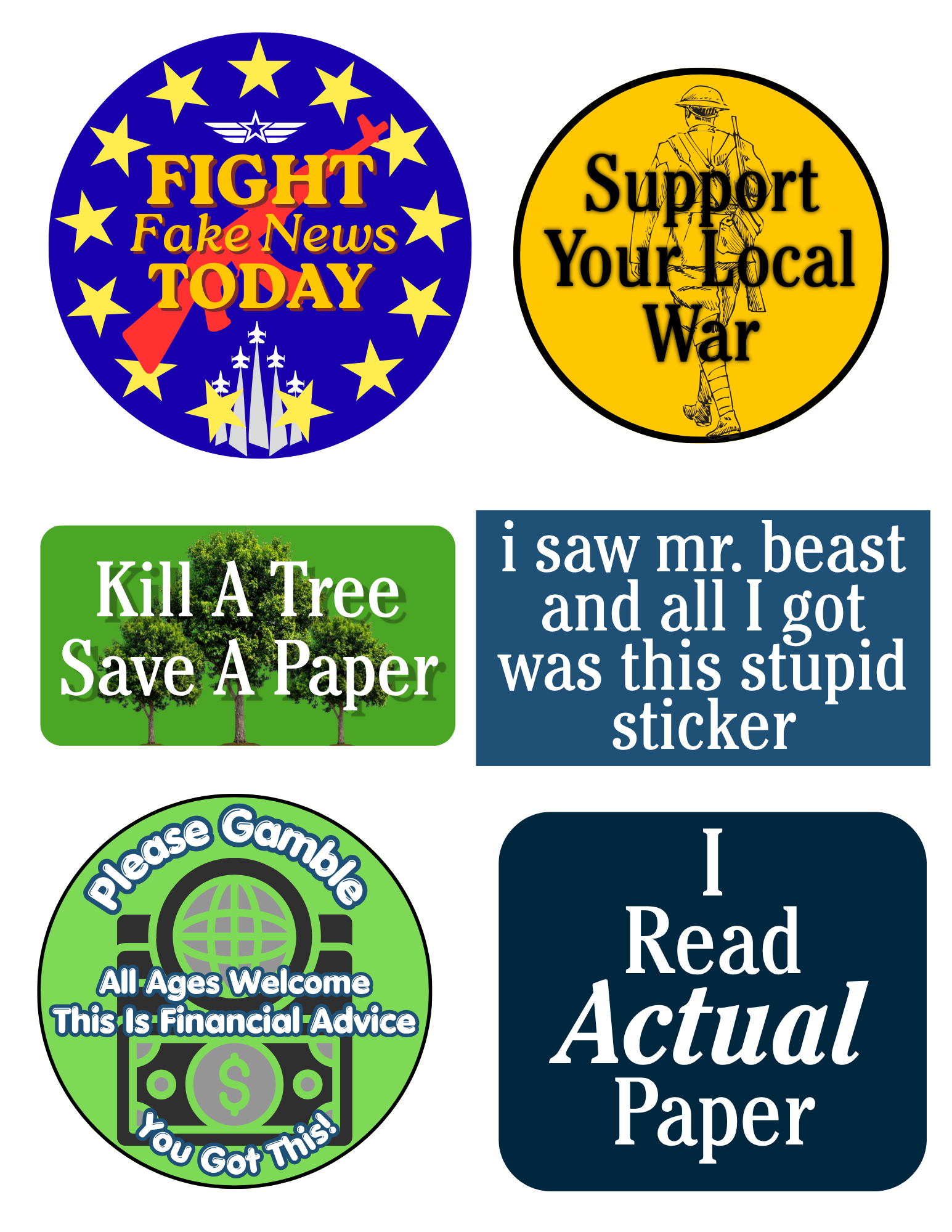 Actual Sticker Pack